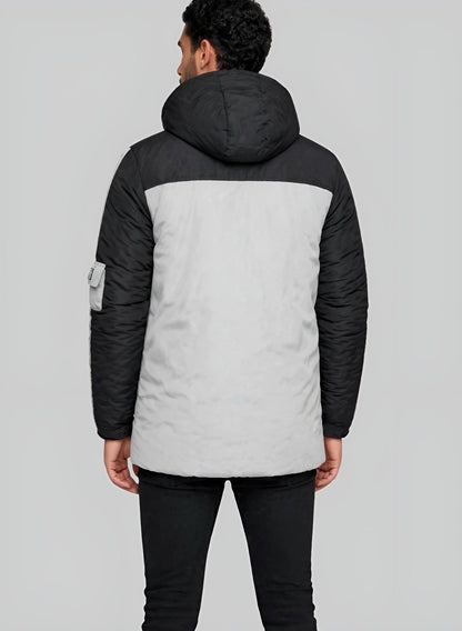 Gaban parka acolchado bicolor para hombre INOLVIDABLE