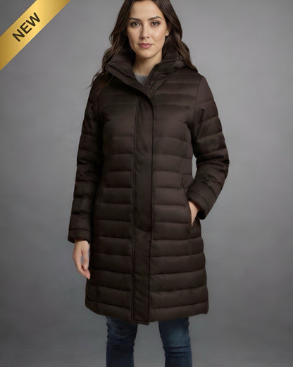 Abrigo Puffer Largo Mujer