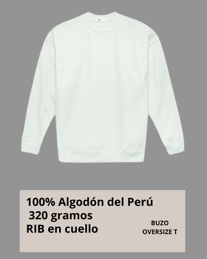 Buzo Oversize sin capota  320g