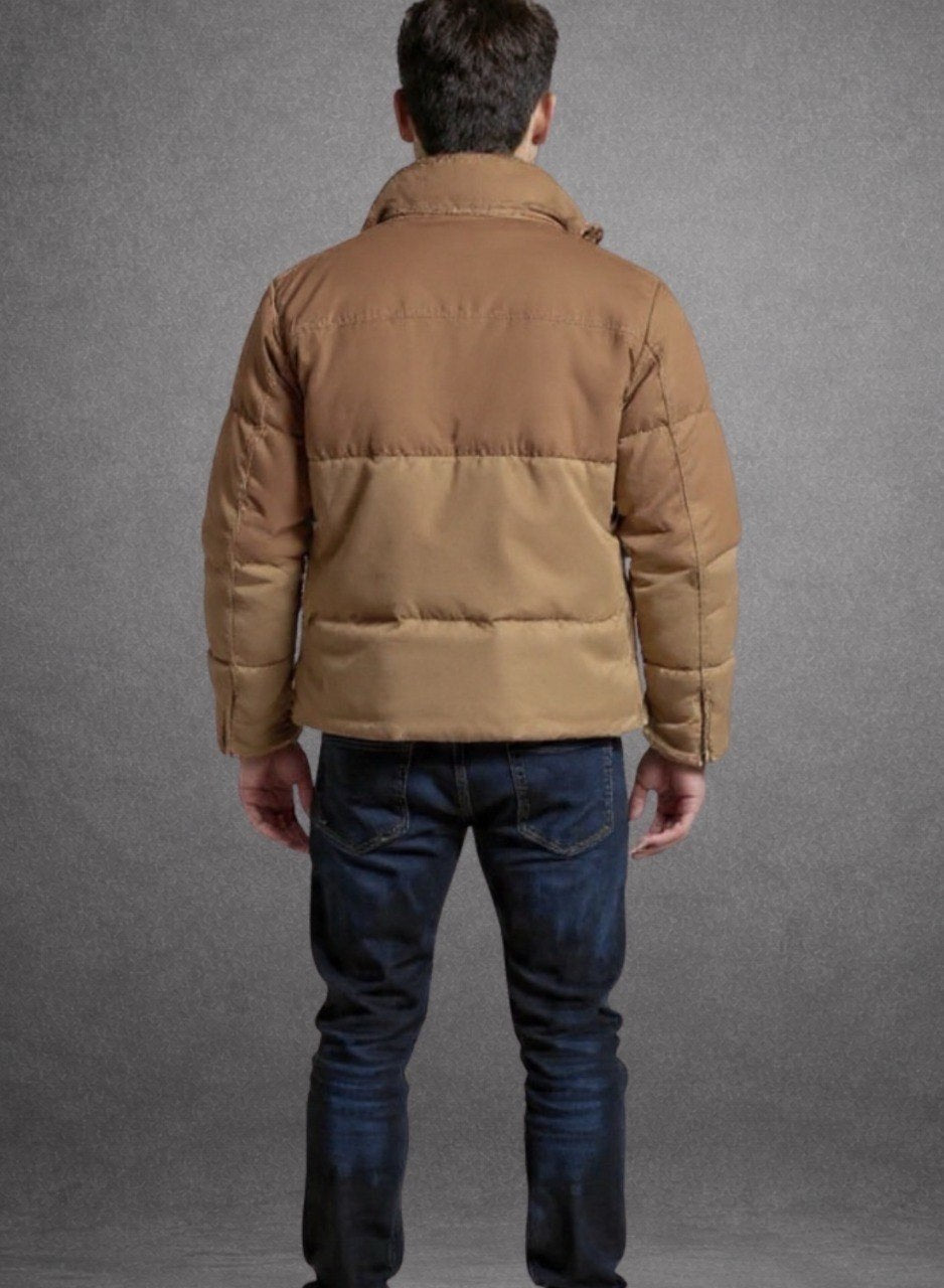 Chaqueta Puffer Bicolor Hombre