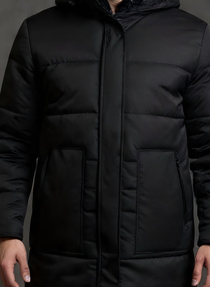 Gabán Puffer Largo Hombre