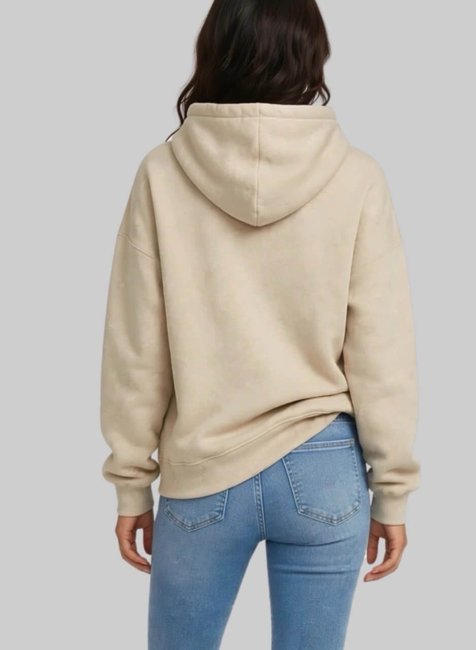 Hoodie con capota  kamel en algodon unstoppable para mujer INOLVIDABLE