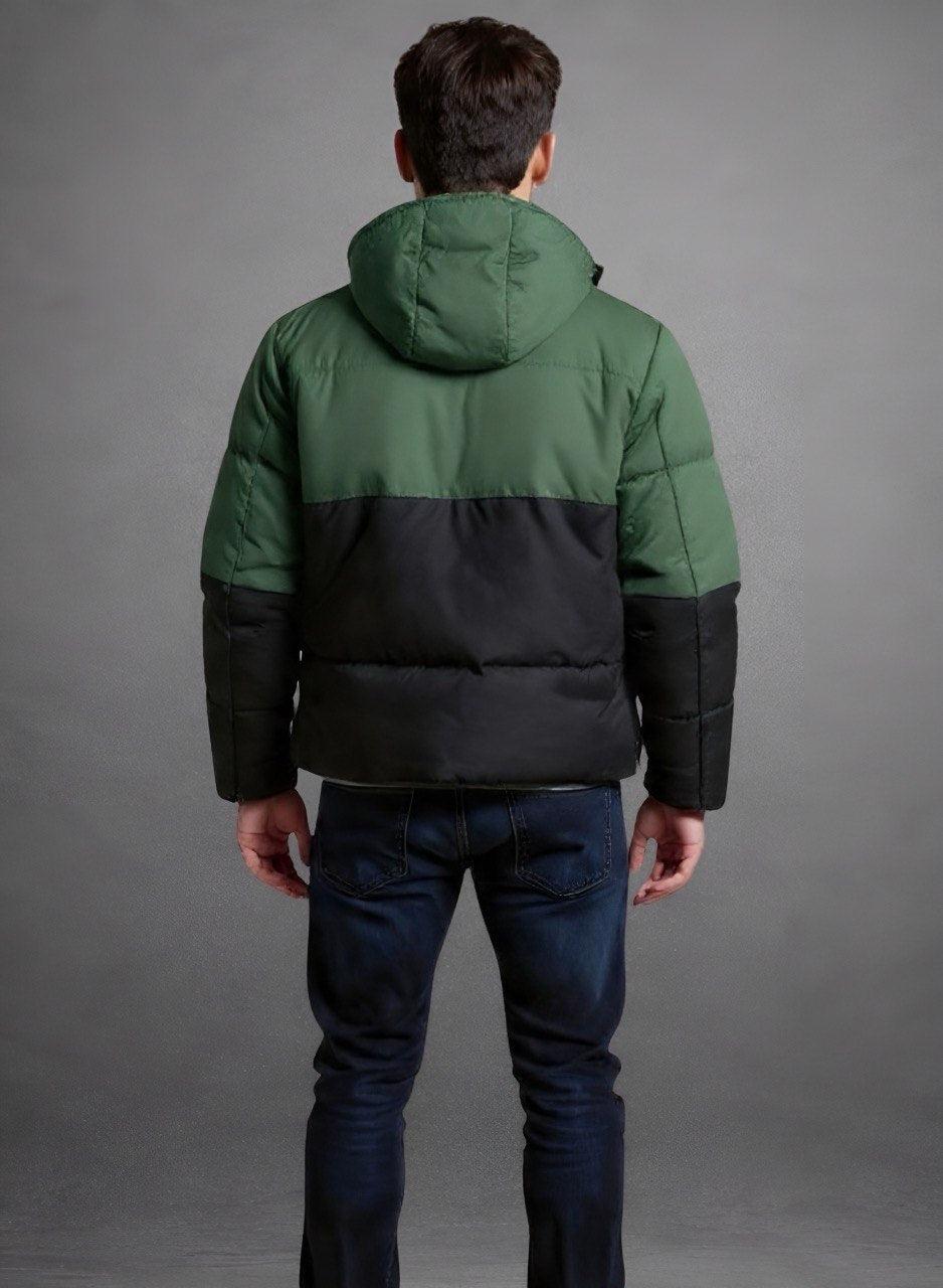 Chaqueta Puffer Bicolor Hombre