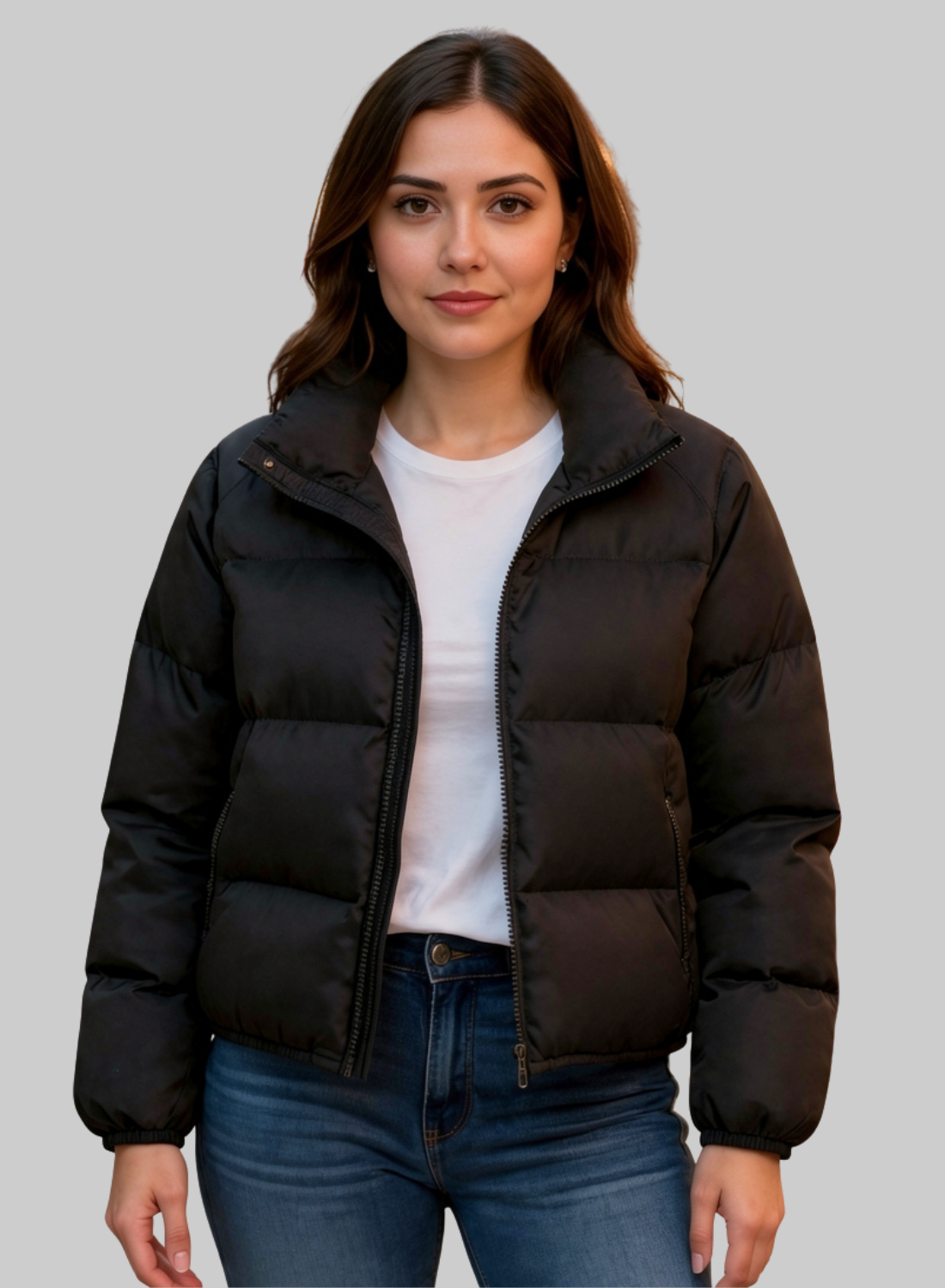 CHAQUETA CORTA SEMI OVERSIZE