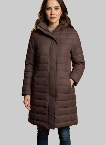 Abrigo Puffer Largo Mujer