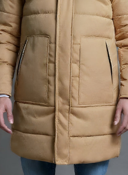 Gabán Puffer Largo Hombre