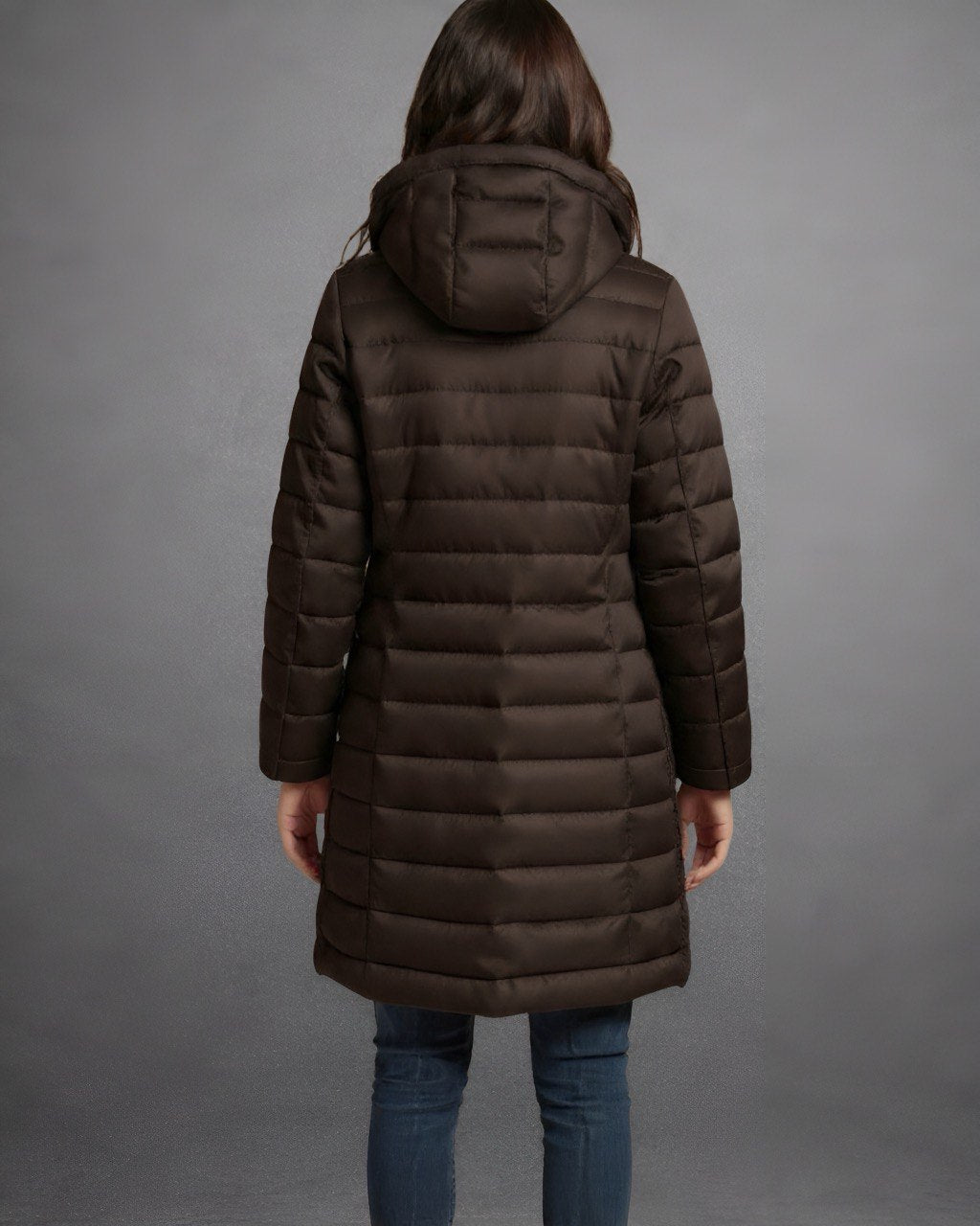 Abrigo Puffer Largo Mujer