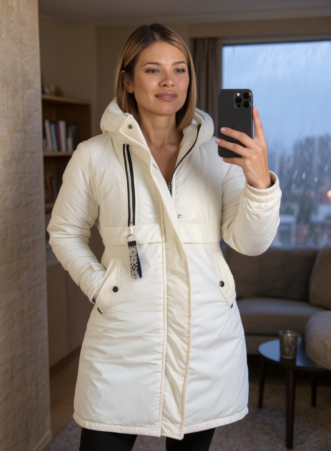 Parka Larga Reversible