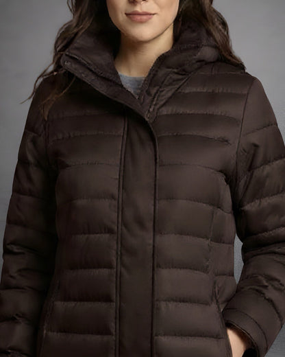 Abrigo Puffer Largo Mujer