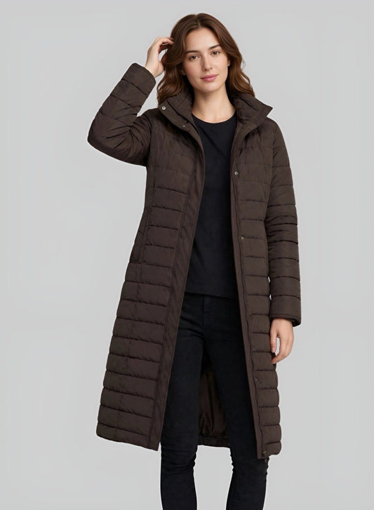 Abrigo Puffer Largo Mujer