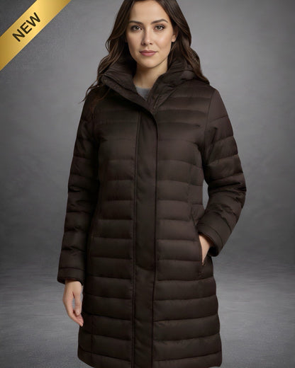 Abrigo Puffer Largo Mujer