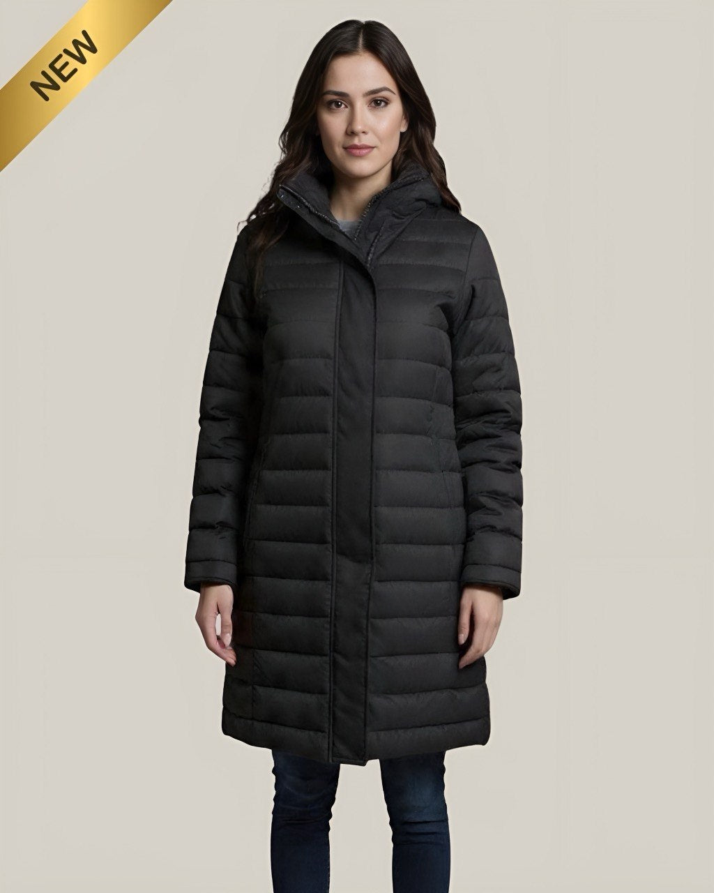 Abrigo Puffer Largo Mujer