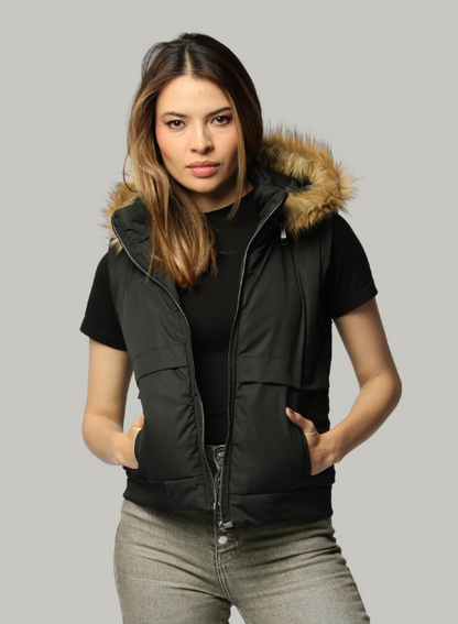 CHAQUETA ADAPTABLE A CHALECO CON CAPOTA REMOVIBLE