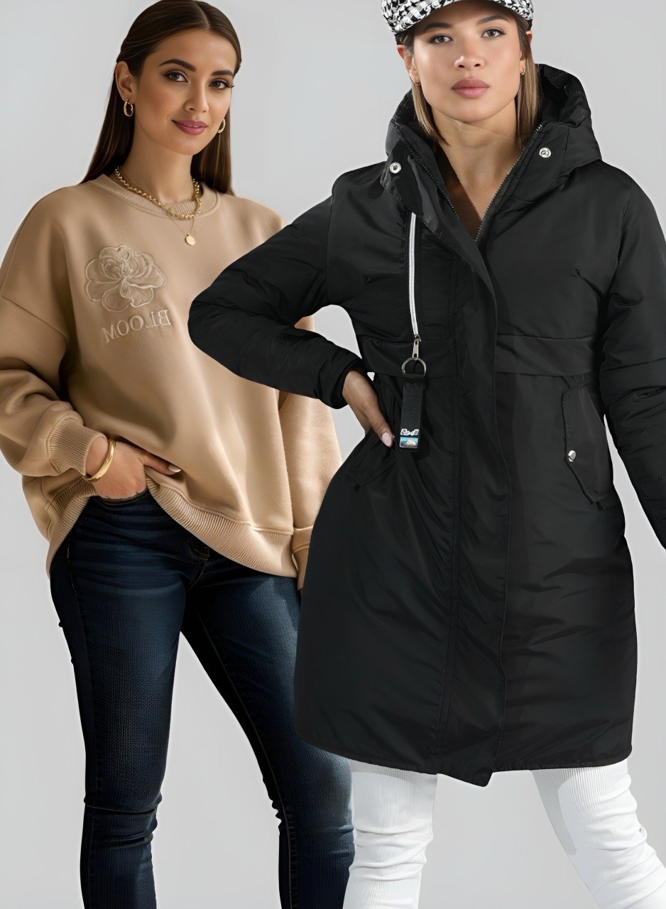 Buzo Bloom + Parka reversible
