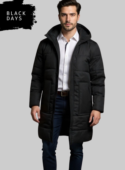 Gabán Puffer Largo Hombre