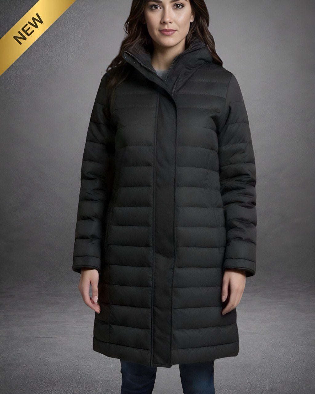 Abrigo Puffer Largo Mujer