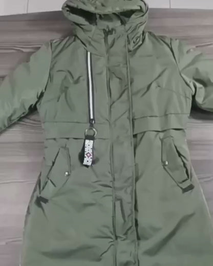Parka Larga Reversible – Sofisticación y Confort