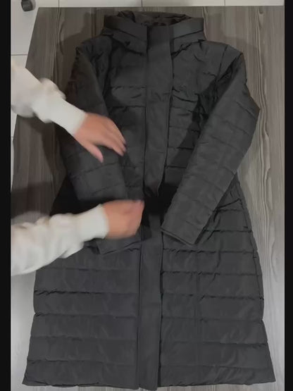 Abrigo Puffer Largo Mujer