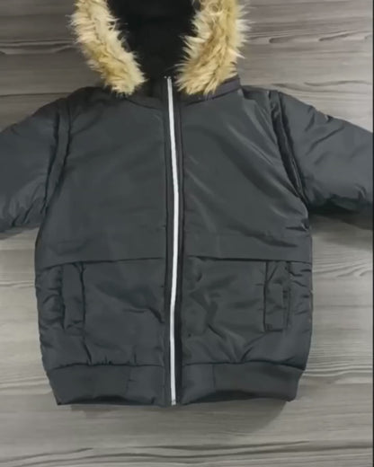 CHAQUETA ADAPTABLE A CHALECO CON CAPOTA REMOVIBLE